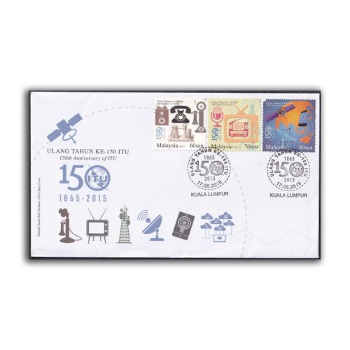 2015 Malaysia 150th Anniversary of International Telecommunication Union 3v Stamp on FDC