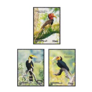 2024 Malyasia Hornbills 3v Stamp