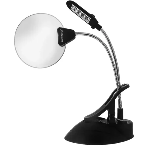 Prinz Frameless LED Standmagnifier 100mm (2X + 4X)