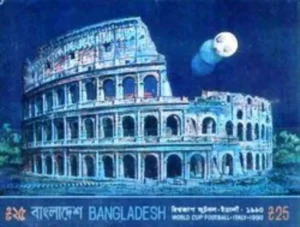 1990 Bangladesh Football World Cup, Italy Miniature Sheet