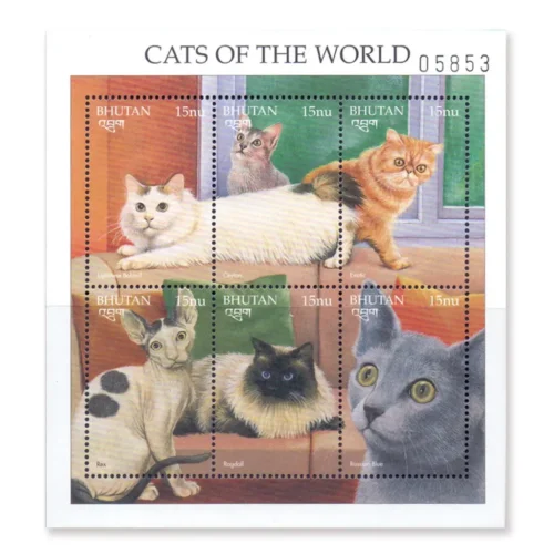 1997 Cats of The World Sheetlet