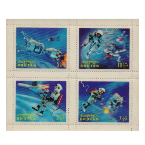 1967 3D Space Achievements 1967 1 different (3+5+7+10 CH) Miniature Sheet