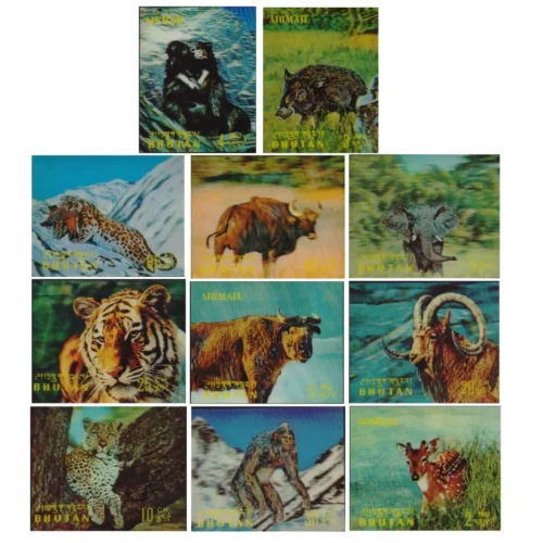1970 3D Animal 11v Sets (Incomplete) Stamp