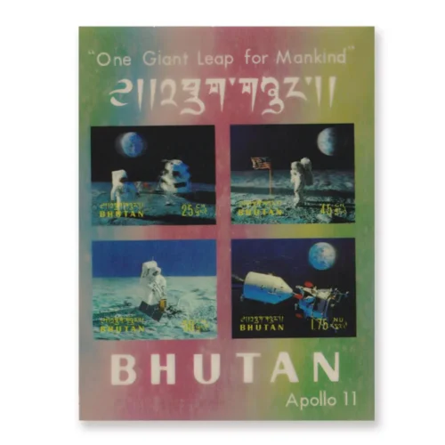 1969 Apollo 11 Moon Landing 3D 1 Different Miniature Sheet