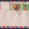 1967 Bhutan Airmail Surcharge Overprint on 20v Stamp on 6 Covers with FDC Cancellation - Image 2