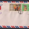 1967 Bhutan Airmail Surcharge Overprint on 20v Stamp on 6 Covers with FDC Cancellation - Image 3
