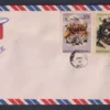 1967 Bhutan Airmail Surcharge Overprint on 20v Stamp on 6 Covers with FDC Cancellation - Image 6