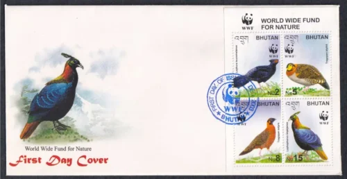 2003 Bhutan World Wide Fund For Nature Miniature Sheet on FDC