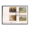 1968 Bhutan Litho And Embossed Painting 16v Stamp on 4 Covers with FDC Cancellation