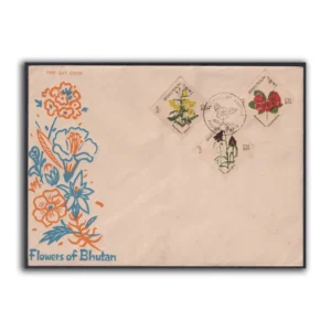 1967 Flowers of Bhutan 9v Stamp on 3 FDCs