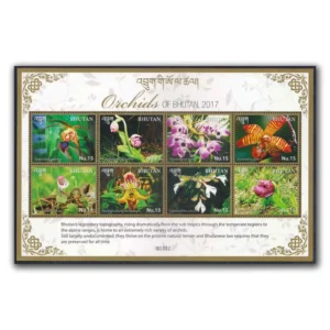 2017 Orchids of Bhutan Sheetlet
