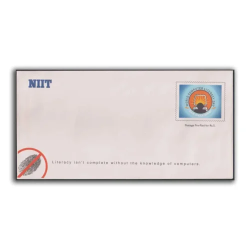 2001 NIIT World Computer Literacy Day Customised Envelope Type 1