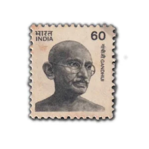 1988 Mahatma Gandhi 60p (wmk. Ashokan) Definitive Stamp