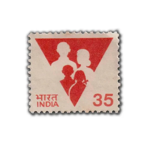 1987 Family Planning 35p Design 1 (7th Series) (wmk. Ashokan) Definitive Stamp
