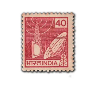 1988 TV Broadcasting 40p (7th Series) (wmk. Ashokan) Definitive Stamp