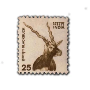 2000 Blackbuck 25p (9th Series) (wmk. Ashokan) Definitive Stamp