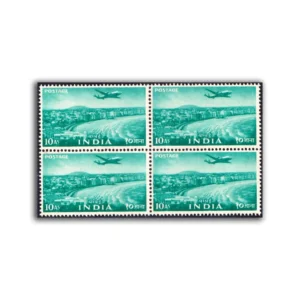 1955 Marine Drive 10a (2nd Series) (wmk. Multi Star Sideways) Definitive Stamp Block of 4