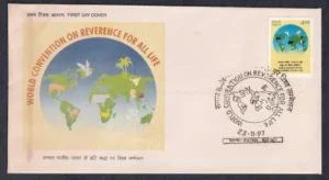 1997 World Convention on Reverence for All Life 1v Stamp on FDC
