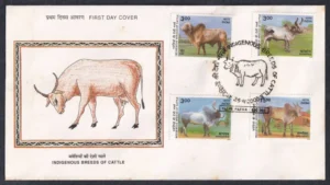 2000 Indigenous Breeds of Cattle 4v Stamp on FDC
