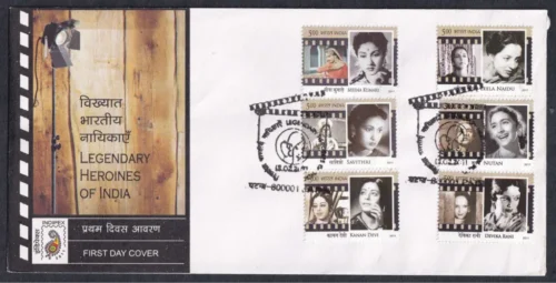 2011 Legendary Heroines of India 6v Stamp on FDC