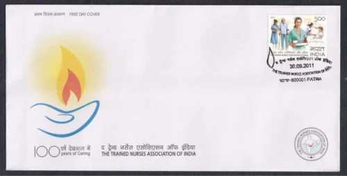 2011 The Trained Nurses Association of India 1v Stamp on FDC