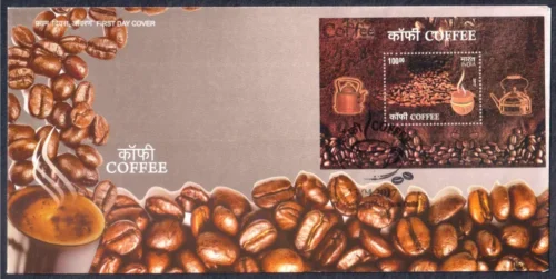 2017 Coffee Miniature Sheet on FDC