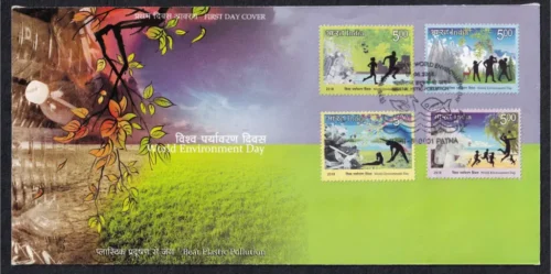 2018 World Environment Day Beat Plastic Pollution 4v Stamp on FDC