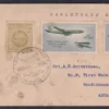 1961 50th Anniversary of First Official Airmail Flight, Allahabad to Naini 3v Stamp on FDC Postally Used