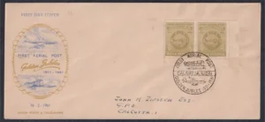 1961 50th Anniversary of First Official Airmail Flight, Allahabad to Naini (First Aerial Post Cancellation) 1v Stamp on FDC Postally Used Type I