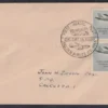 1961 50th Anniversary of First Official Airmail Flight, Allahabad to Naini (Air India Boeing 707 Air Liner and Bi-Plane) 1v Stamp on FDC Postally Used Type I