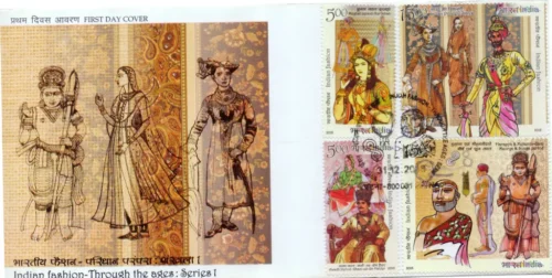 2018 Indian Fashion Through the Ages Series-1 4v Stamp on FDC