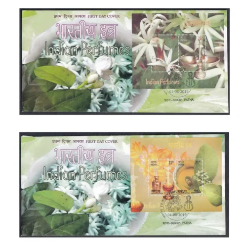 2019 Indian Perfumes-1 Miniature Sheet on FDC