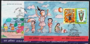 2019 Children's Day Child Rights Miniature Sheet on FDC