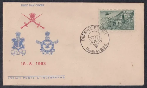 1963 Defence Campaign (Artillery and Army Helicopter) 1v Stamp on FDC