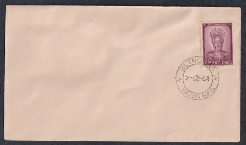 1964 St Thomas (Apostle) 1v Stamp on Cover with First Day Cancellation