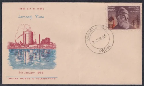 1965 Jamsetji Nusserwanji Tata (Industralist) 1v Stamp on FDC