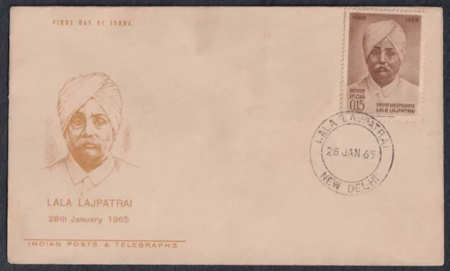 1965 Birth Centenary of Lala Lajpat Rai (Social Reformer and Freedom Fighter) 1v Stamp on FDC