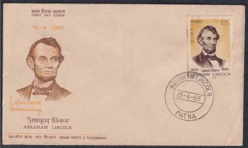 1965 Death Centenary of Abraham Lincoln (Statesman and Humanitarian) 1v Stamp on FDC