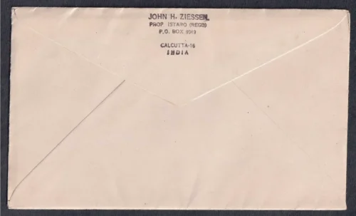 1967 Indo-European Telegraph Line-Centenary 1v Stamp on Postally Used FDC - Image 2
