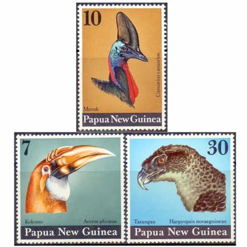 1974 Papua New Guinea Birds 3v Stamp