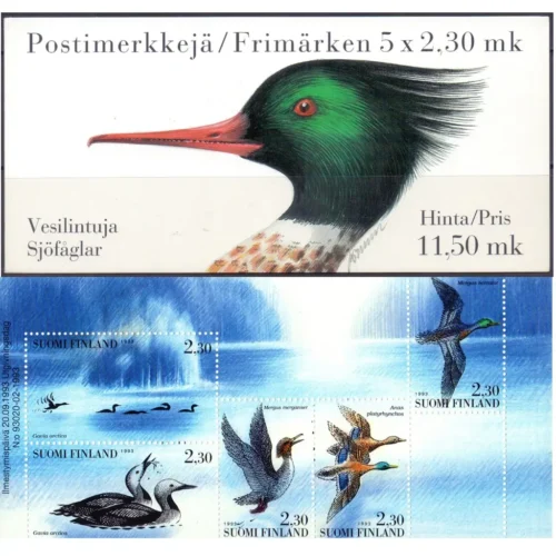 1993 Suomi Finland Birds Stamp Booklet