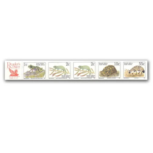 1996 South Africa Animals 5v Setenant Stamp