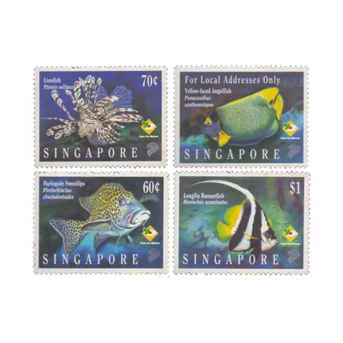 1995 Singapore Fishes 4v Stamp