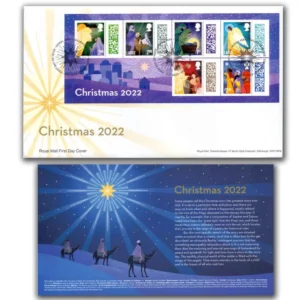 2022 Great Britain Christmas S/Sheet on FDC