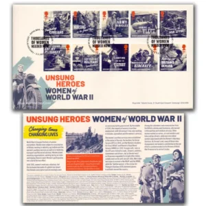 2022 Great Britain Unsung Heroes Woman of World War II FDC