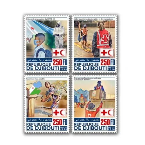 2020 Djibouti Red Cross 4v Stamp