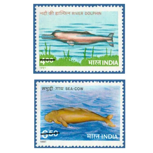 1991 Endangered Marine Mammals 2v Stamp