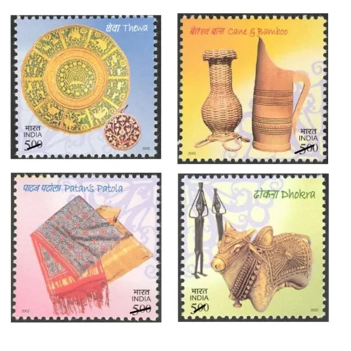 2002 Handicrafts of India 4v Stamp