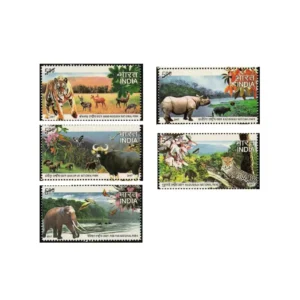 2007 National Parks of India 5v Stamp