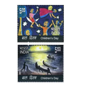 2007 Children's Day 2v Stamp